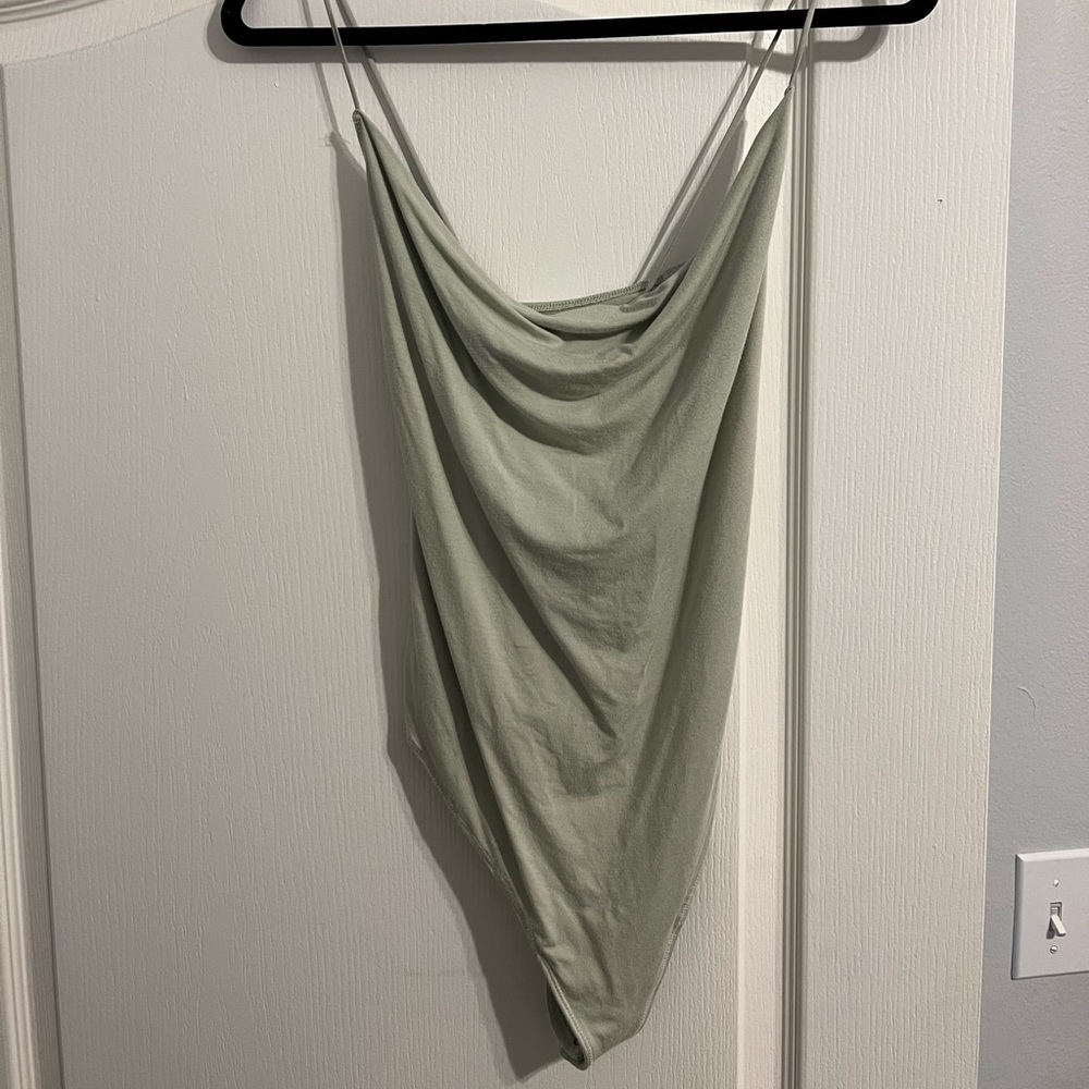 Abercrombie Drapey Cowlneck Bodysuit Size L